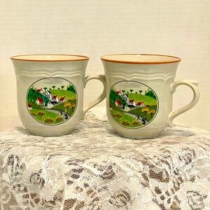 Vintage 70's Mug Newcor Stoneware
Japan Country Village
